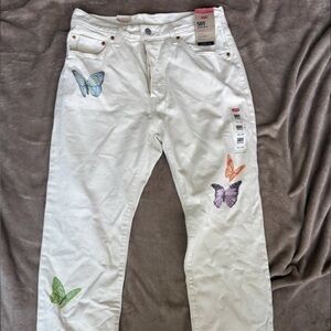 Levi's Cream 501 Original Jeans